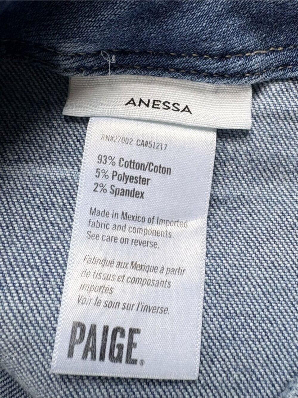 Paige Anessa Wide Leg Jean in Sunnie Distressed Wash 29 - Picture 7 of 8